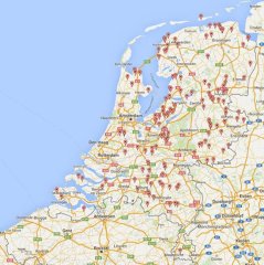 Overzicht locatie deelnemers aan BEP-pilot